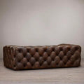 American light luxury living room straight row multi-person first-layer cowhide casual sofa house small apartment oil wax leather three-person sofa
