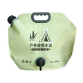 Outdoor water bag with spigot - portable, collapsible water storage bag for mountaineering, hiking, camping, and picnics - large capacity water reservoir