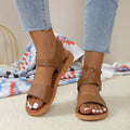 plus sizeeasiest for matchflats sandals summernew arrivalvelcro open toe sandals outwear beach sandals