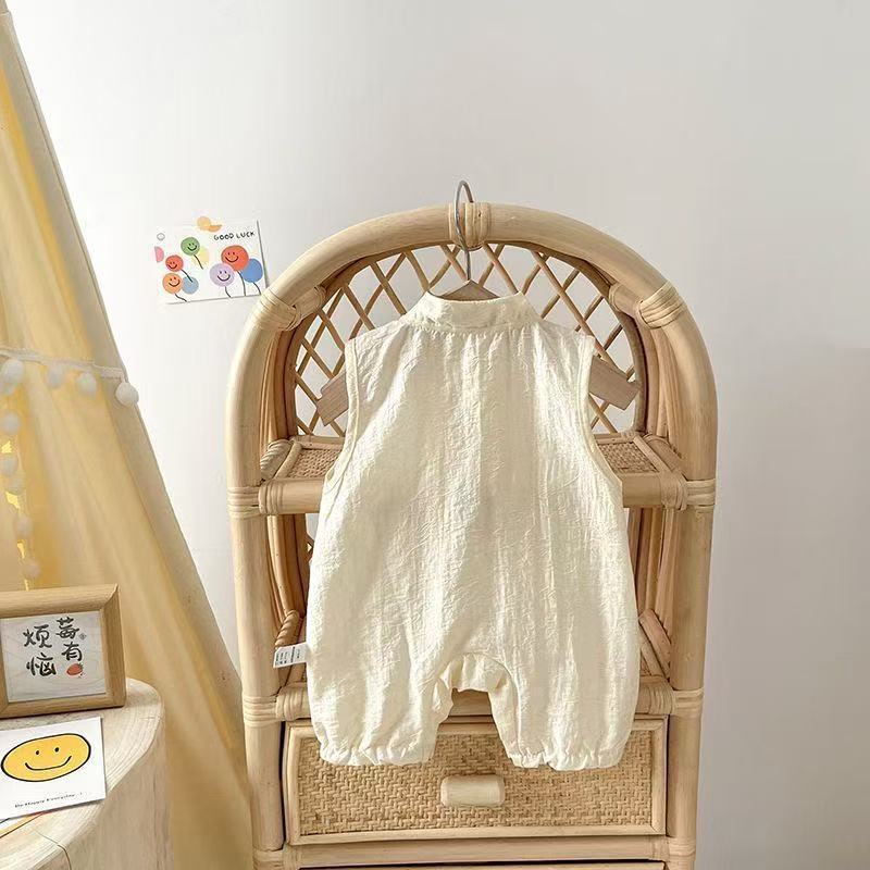 Baby girl summer chinese style jumpsuit baby girl cheongsam baby girl one year old chinoiserie dress summer dress romper trendy