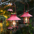 Solar powered hanging lanterns - outdoor garden balcony decor - waterproof, atmospheric, retro style - perfect for patio and garden lighting