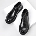 Genuine leather business casual dress shoes for men - premium british style for weddings and formal occasions