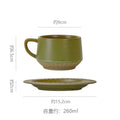 Vintage ceramic coffee mug - rustic pottery, premium feel, creative & unique ceramic drinking cup - office latte mug