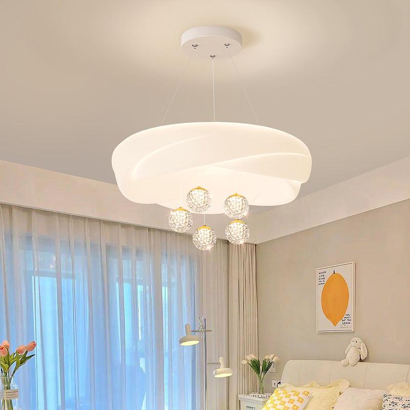 Living room chandelier cream wind modern simple atmosphere dining room light Nordic 2025 new master bedroom Zhongshan lighting