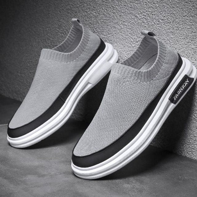 Summernew arrivalmen mesh breathable fly woven shoes stylish hand-sewn shoes casual sneakers k-styletrendyflats