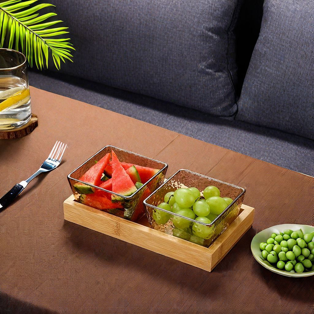 Fruit platter bar ktv snack platter acrylic snack plate melon seed plate divided grids dried fruit plate suit restaurant commercial
