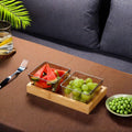 Fruit platter bar ktv snack platter acrylic snack plate melon seed plate divided grids dried fruit plate suit restaurant commercial