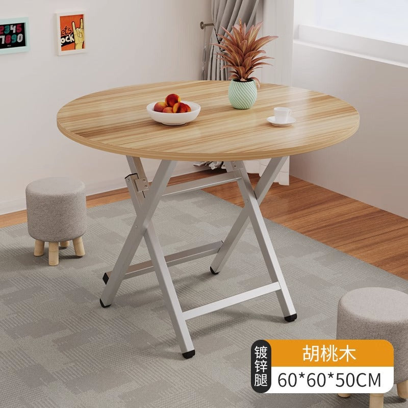 Foldable table dining table for home small table outdoor portable stall small apartment rental house simple dining square table