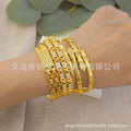 middle east ethiopian byd lady irregular zircon bracelet bridal wedding luxury party gift