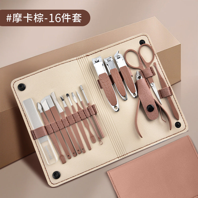 Slanted nail clipper suitnail art manicure tools nail clipper suit one piece starting batch nail clippers high-end set box