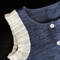 girls' stylish denim-look casual outfit - new summer collection: kids' tank top & wide-leg pants - trendy children's clothing for export