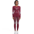 New women's seamless high-stretch long sleeve ski suit shapewear set for cross-border e-commerce: perfect for sports, running, cycling, and yoga