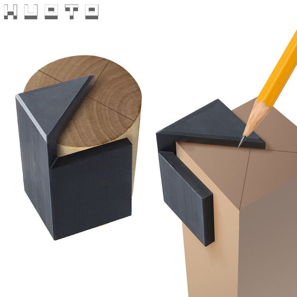Woodworking 45 degree angle scriber, center line scriber, woodworking round center line scriber, beech scribing gauge