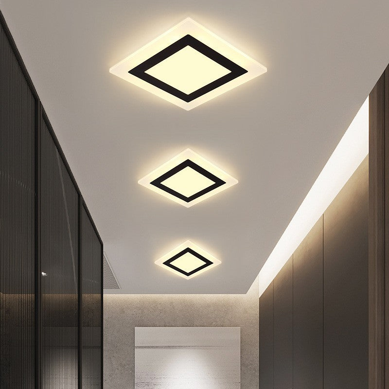 Minimalist modern hallway light, recessed stairway light, entryway light, balcony light, shop/cloakroom light, foyer light