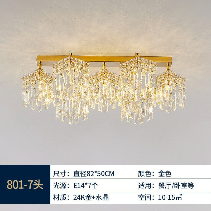 European living room ceiling lamp Zhongshan lighting Nordic restaurant chandelier ceiling lamp Modern villa hall master bedroom lamp