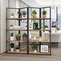 Screen bookshelf office flower rack storage rack iron art partition industrial living room casual display rack display rack shelf