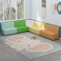 Shengli kindergarten training institution shop business hall reception waiting area lobby special-shaped sofa seat set