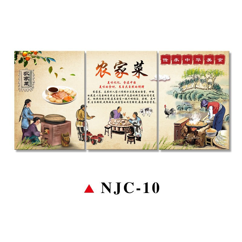 Hotel box wall decoration painting creative agritainment wall mural restaurant catering shop farmyard room painting