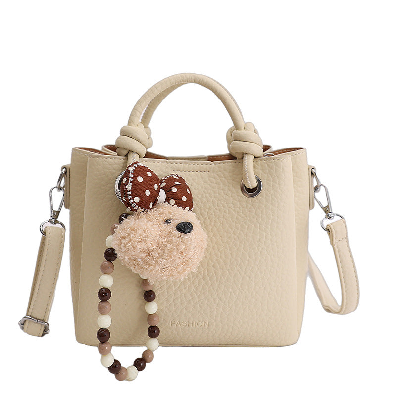 Premium lychee grain bucket bag - 2026 spring new arrival - tote, basket, large capacity shoulder & crossbody bag