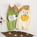 Baby sling one-piece khaki summer thin men's and women's baby cartoon sling super cute outing cute crawling clothing