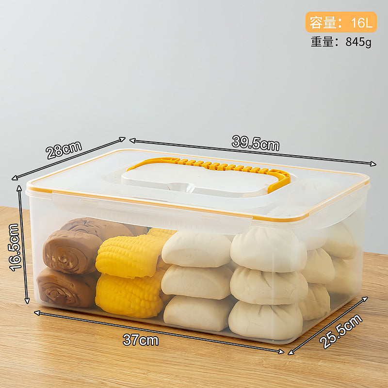 Breakfast steamed bread fresh-keeping box bread box refrigerator frozen storage box with lid sealed food grade food storage box