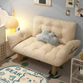 Cream cloud lazy sofa double reclining rental house bedroom no-wash small apartment foldable dual-purpose sofa bed