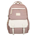 Backpack maillard color matching classy school bag junior high school student school bag casual travel couple college student school bag