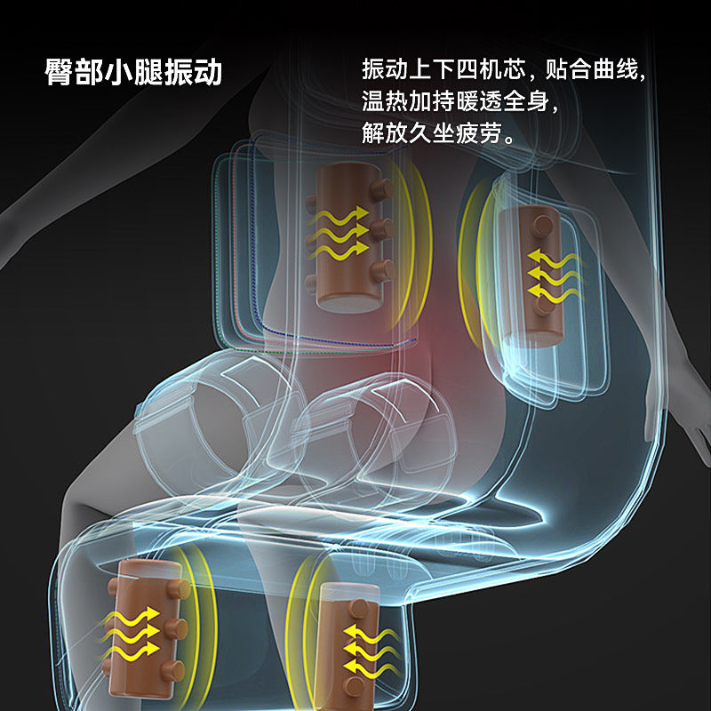 Electric massager multifunctional fully automatic massage cushion cervical spine back lumbar home kneading airbag massage mattress