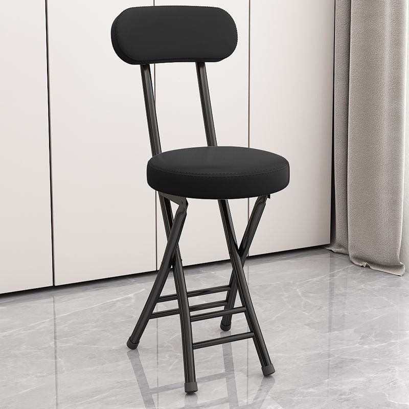 Folding chair - portable dining chair for home, dorm room, balcony, and leisure - space-saving, simple folding back chair