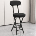 Folding chair - portable dining chair for home, dorm room, balcony, and leisure - space-saving, simple folding back chair