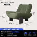 Retro single sofa chair, wabi-sabi style solid wood casual chair, hotel living room club reception chair, designer negotiation chair