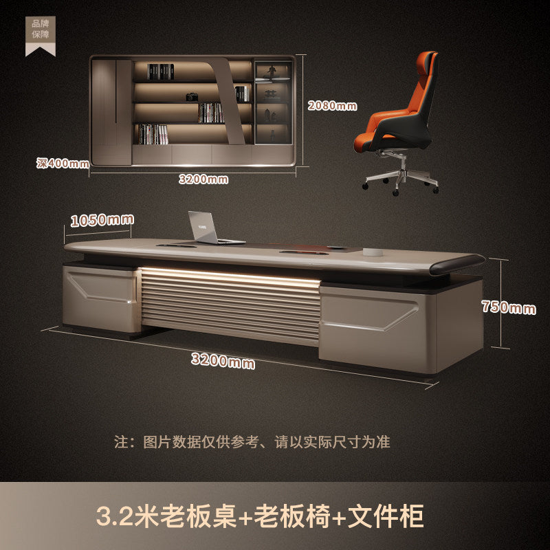 Saint li accessible luxury boss president manager supervisor desk executive desk casual modern thickened paint office desk chair