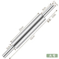 Stainless steel rolling pin - kitchen baking tool for dumplings, noodles, and more - seamless roller