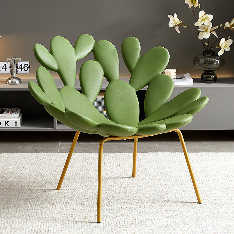Casual cactus chair leaf petal chair lobby art style chair italian normcore style sofa chair accessible luxury
