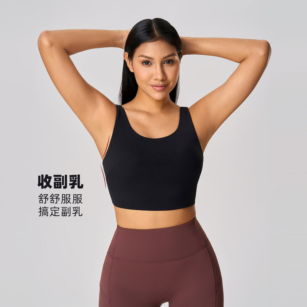 New women's sports bra - barely there feel, beautiful back design, yoga tank top, shockproof, high-impact workout bra d25031