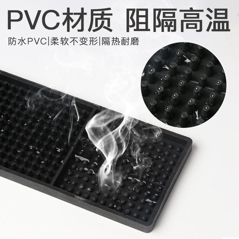 Silicone curling iron heat insulation pad, hair straightener comb anti-scalding pad, hair straightener storage bag, portable curling iron heat insulation cover
