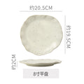 8inch shallow plate - bright sesame seeds