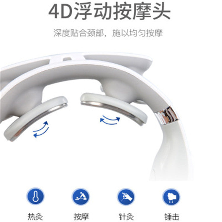 Smart cervical spine massager pulse multi-therapy instrument technique neck protection instrument neck rechargeable massager factory