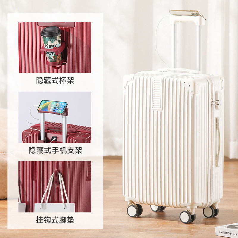 New multi-functional child and mother suitcase large-capacity men's and women's trolley case wear-resistant universal wheel suitcase password case