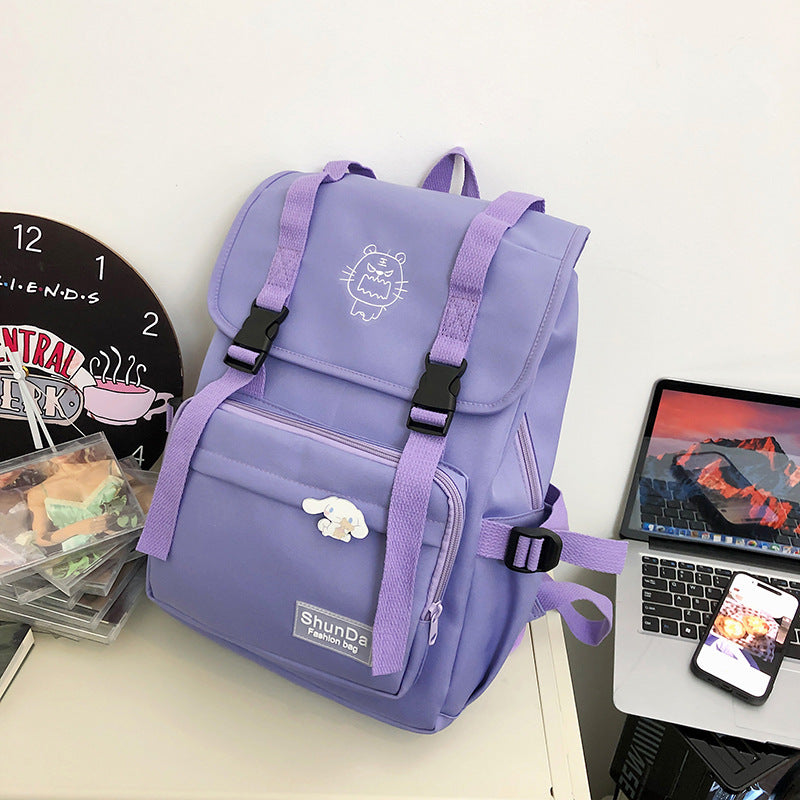 New junior high school fashion backpack, high school students and primary school students, large capacity trend, campus style, backpack wholesale