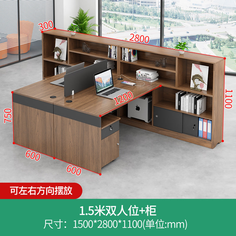 Staff office desk office simple modern financial room four-person desk workstation employee card desk chair
