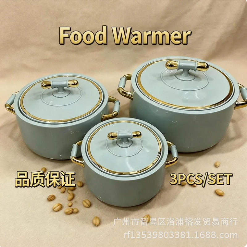 Export cross-border hot-selling new arrival insulated lunch box 1l-2l-3.5l food warmer contianer