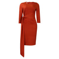D3186 european and american plus size women's elegant commuter bodycon office pencil skirt african dress