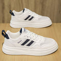 Men's shoes 2026 summer new arrival: youth casual skate shoes, men's thick-soled mesh breathable student sports white shoes