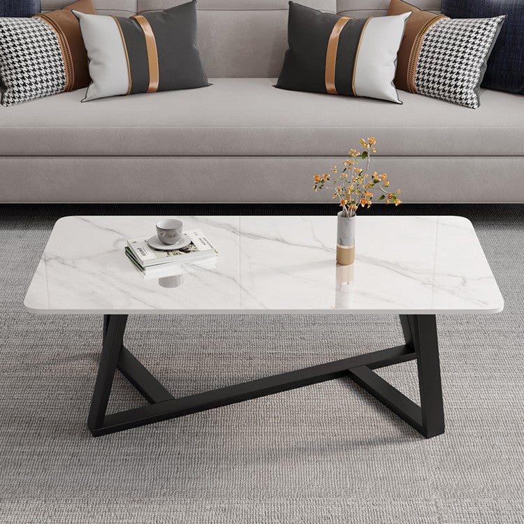 Accessible luxury office coffee table modern casual living room for home small apartment coffee table rectangular coffee table table rock slab