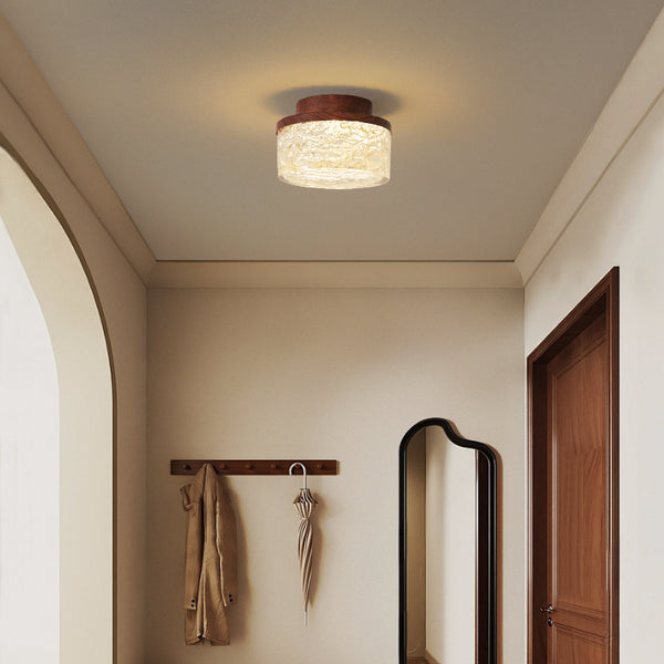 New Chinese-style aisle corridor ceiling light antique light luxury environmentally friendly resin cloakroom balcony light entrance foyer light