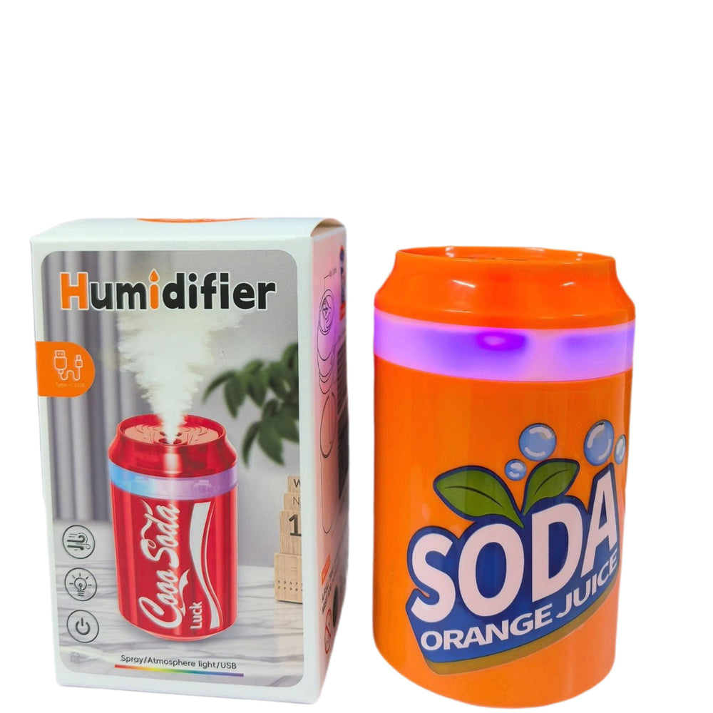 New mini pull-tab can humidifier - car & home usb mist maker with color-changing ambient light - desktop gift night light