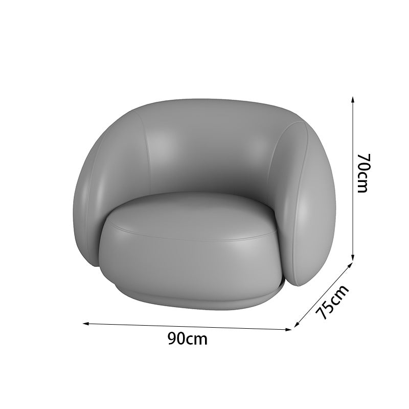 New arrival creative leather sofa combination coffee table yuanbao bread sofa business club reception negotiation sofa