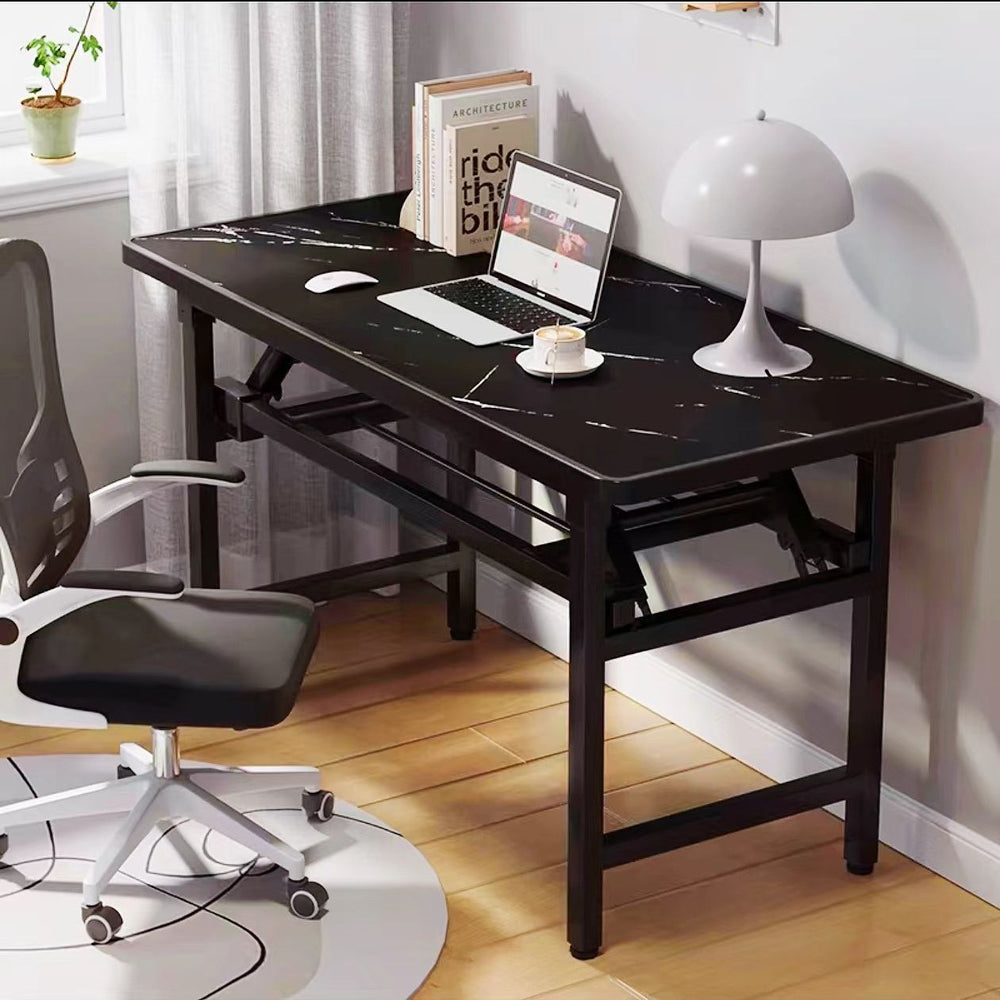 Easy-to-assemble folding desk - no assembly required - perfect for home, living room, dining room, bedroom, or office