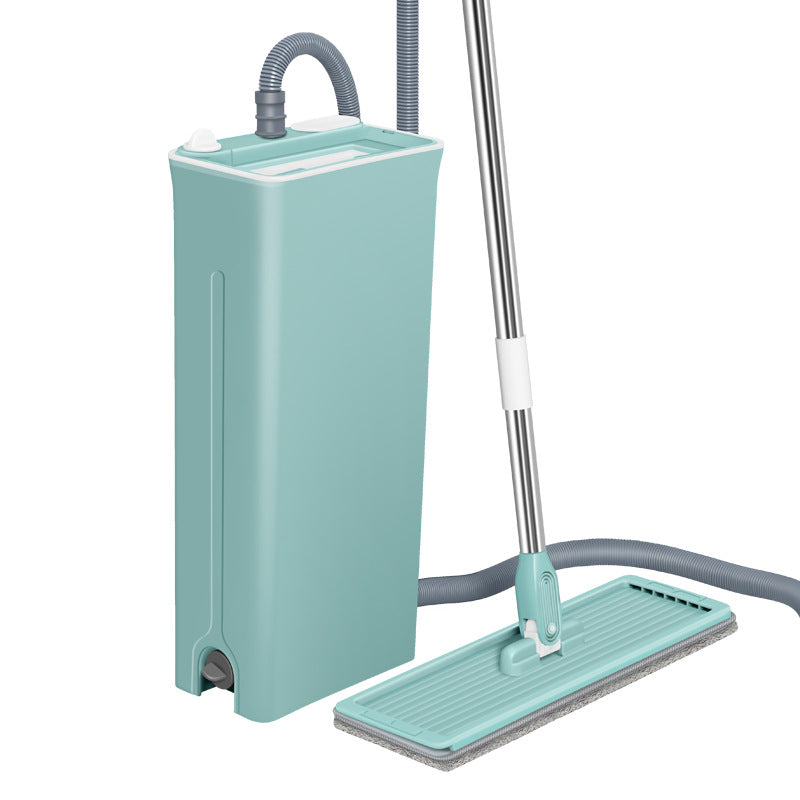 One drag and clean hands-free flat mop, wet and dry, lazy rotate washing machine, neutral absorbent stainless steel pole